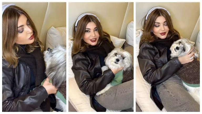  سميرة سعيد تنشر جلسة تصوير مع كلبها- صور